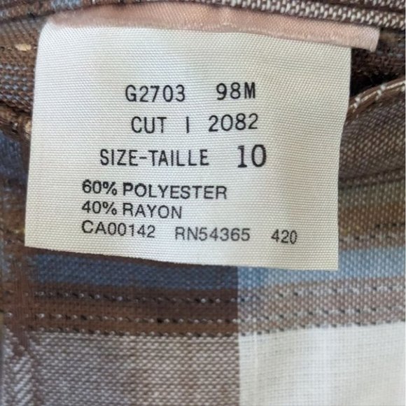 Vintage Pleated  Plaid Skirt - Picture 5 of 7